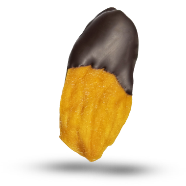 Mango in belgischer Zartbitterschokolade