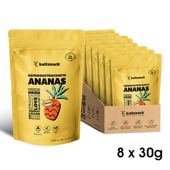 Gefriergetrocknete-Ananas-To-Go-Box