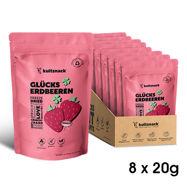 Gefriergetrocknete-Erdbeeren-To-Go-Packungen